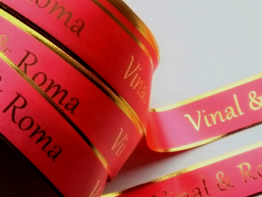 1M OF PERSONALISED BIRTHDAY RIBBON ANY WORDING 15MM 38MM & 50MM WIDTH 25MM 